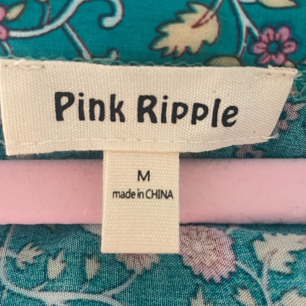 Pink Ripple Boho Maxi Dress - Picture 8 of 8